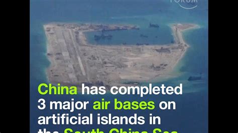 China Has Completed 3 Major Air Bases On Artificial Islands In The