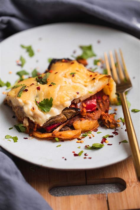 Vegan Moussaka With Lentils Earth Of Maria