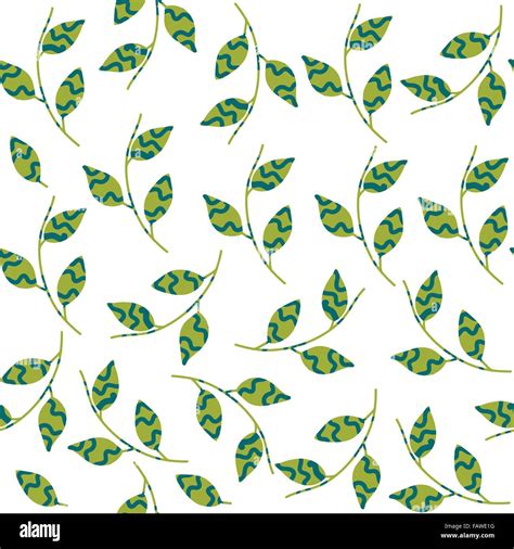 Gentle Simple Seamless Pattern With Leaf And Seamless Pattern In Swatch