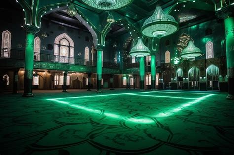 Premium Photo | Glorious Mosque Prayer Hall