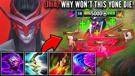 THIS TANK YONE BUILD IS 100% BREAKING LEAGUE OF LEGENDS (1V5 THE ENEMY ...