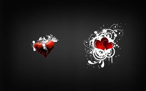 Broken Heart Wallpaper With Black Background