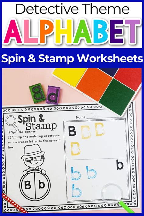 Spin And Stamp Detective Alphabet Game Free Printable