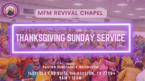 THANKSGIVING SUNDAY WORSHIP SERVICE JUNE 4TH 2023 MFM REVIVAL