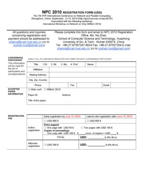 Fillable Online Ispa Registration Form Fax Email Print Pdffiller