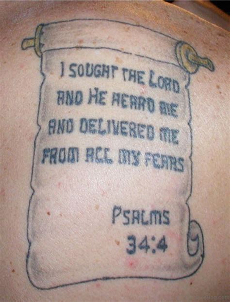 52 Religious Bible Verses Tattoos Designs On Back