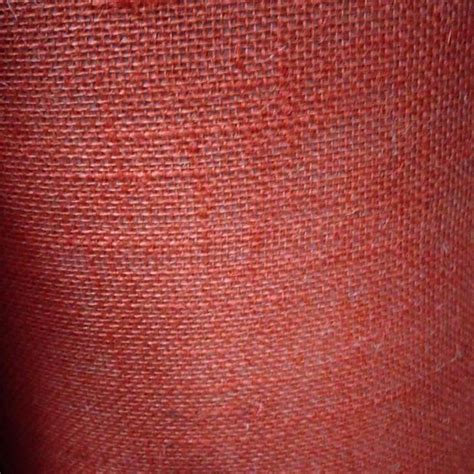 Plain Red Laminated Jute Fabric For Making Bag At Rs Meter In