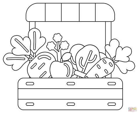 Farmers Market Coloring Pages