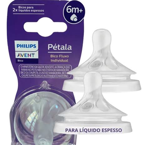 Bico Para Bebê De 0 A 6 Meses - Bico Mamadeira Avent Bebê +6 Meses Espesso Engrossante 2unid ...