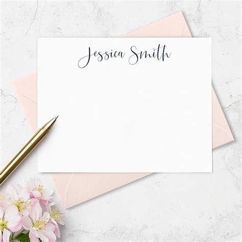 Amazon Personalized Note Cards Envelopes Set Boxed Stationery