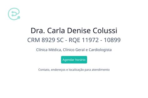 Dra Carla Denise Colussi Clínica Médica em Florianópolis SC