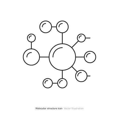 Ilustraci N Vectorial Del Dise O Del Icono De La Estructura Molecular