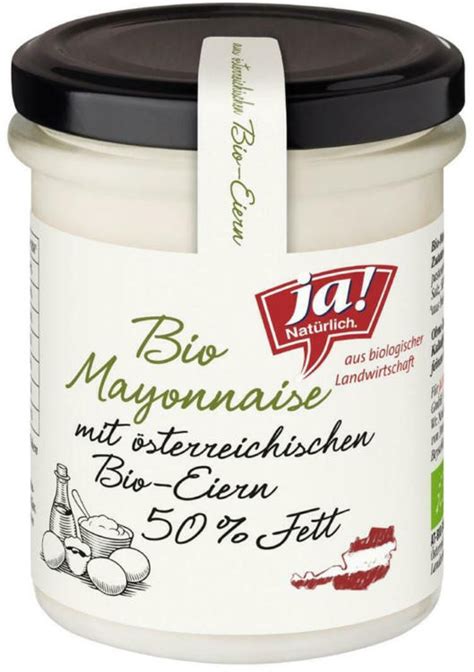 Ja Natürlich Bio Mayonnaise 50 Online von BILLA wogibtswas at