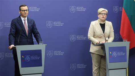 Polish And Lithuanian PM S Meet To Discuss Cooperation Against Russia