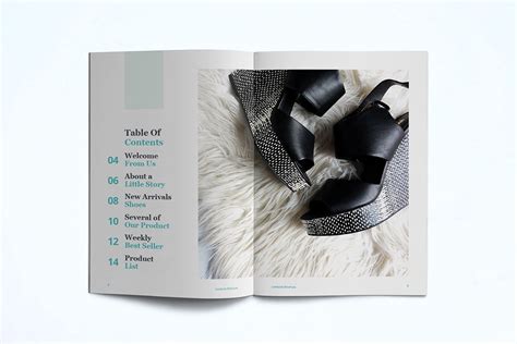 时尚服饰品牌产品目录大洋岛精选lookbook设计模板 Lookbook Template 大洋岛素材