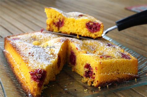 Cake Polenta Citron Framboise Sans Gluten Atelier De Brigitte