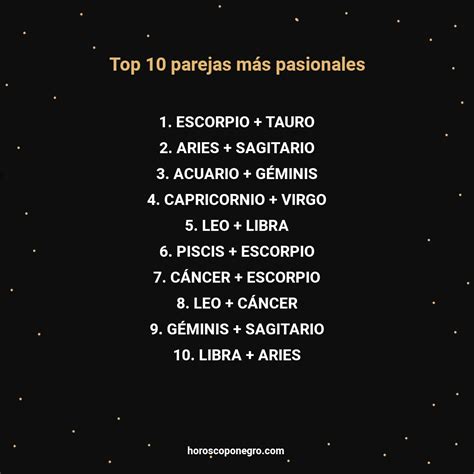 Top Parejas M S Pasionales Del Zodiaco Signos Del Horoscopo