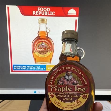 Jual Maple Joe Absolutely Pure Maple Syrup 250 Gr Sirup Mapple Grade A