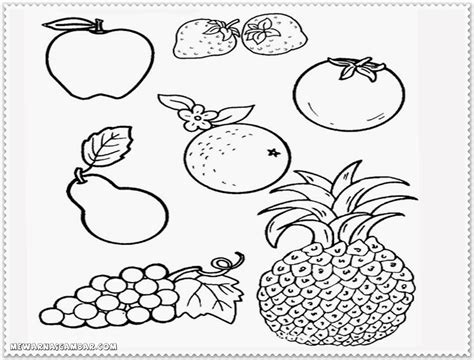 Easy Fruit Coloring Pages Free Printable Kids Coloring Pages