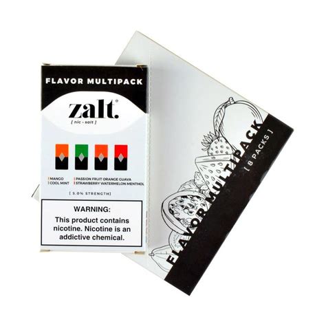 Zalt Multipack 4 Pods Ziip Pods In Stock Compatible Juul Low Price