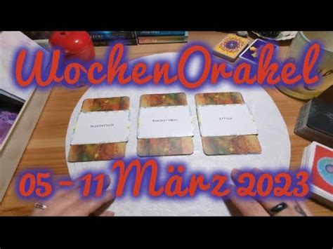 Wochenorakel Orakel Tarot Vertraue Sch Tze Was Du