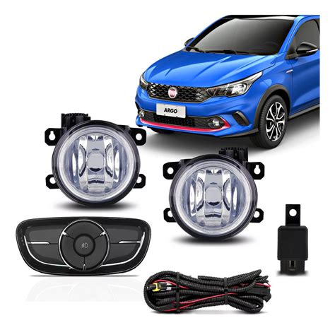 Kit Farol Milha Fiat Argo Auxiliar Neblina Mercado Livre