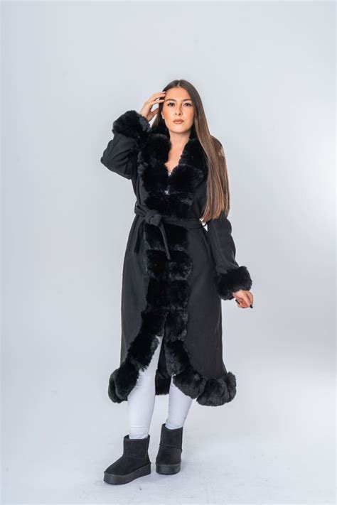 Manteau Long Fausse Fourrure Cinelle Paris Mode Femme Tendance