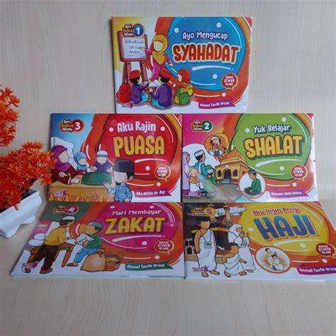 Jual Buku Anak Seri Rukun Islam Syahadat Shalat Puasa Zakat Haji