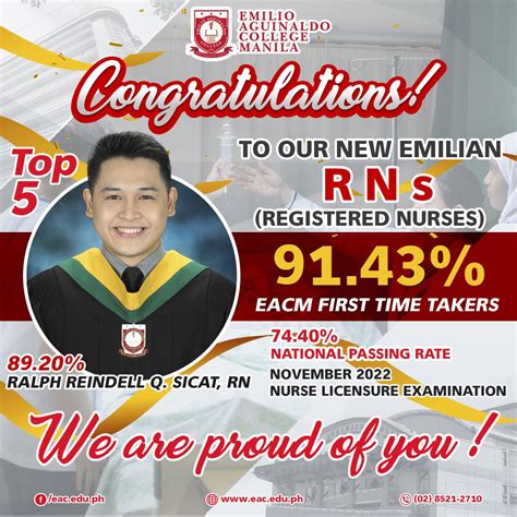 Congratulations To Out New Emilian Nurses Emilio Aguinaldo College