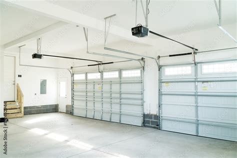 Residential house garage interior Stock Photo | Adobe Stock