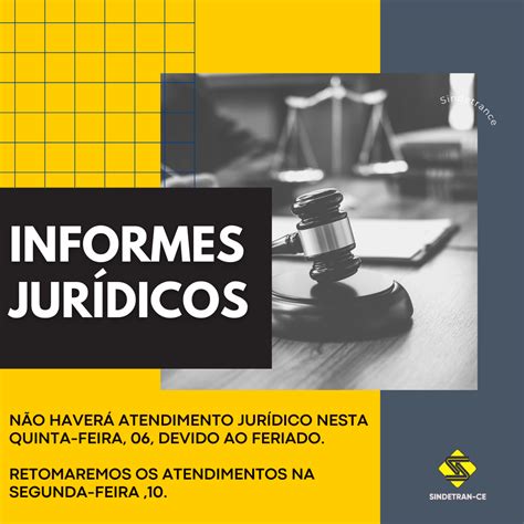 Informes Jur Dicos Atendimentos Sindetran Ce