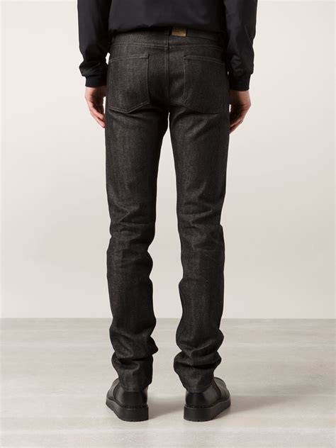 Lyst Naked Famous Straight Jeans In Black For Men