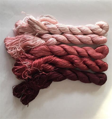 Skeins Hand Dyed Natural Mulberry Silk Embroidery Floss Etsy