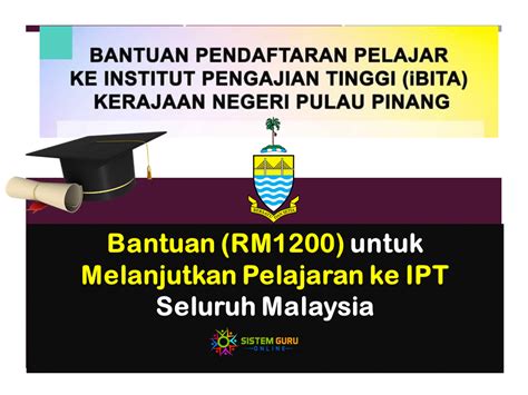 Bantuan Rm Untuk Melanjutkan Pelajaran Ke Ipt Seluruh Malaysia