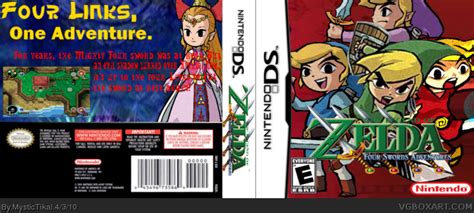 The Legend of Zelda: Four Swords Adventures Nintendo DS Box Art Cover ...