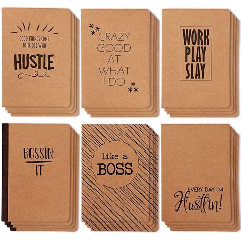 24 Pack Motivational Notebooks Bulk Lined Inspirational Journals For Coworkers Office Employee