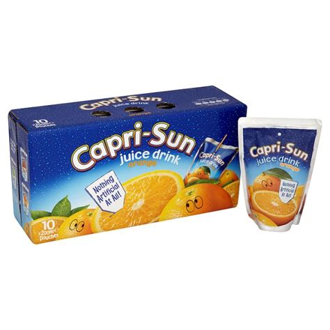 Ocado: Capri-Sun Orange Juice Drinks 10 x 200ml(Product Information)