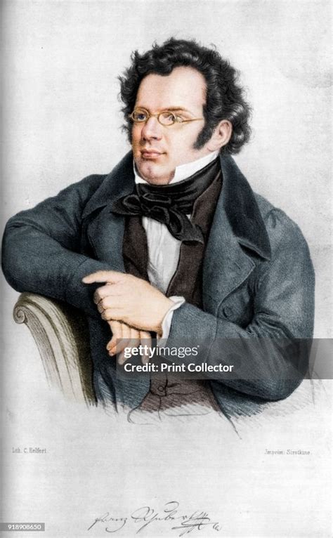 Franz Peter Schubert Austrian Composer A Print From Les Musiciens