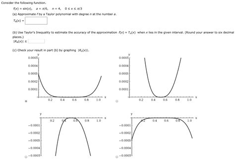 Solved Consider the following function rx sin x a π 6 Chegg