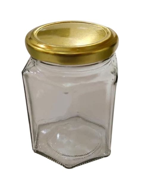 250g Hexagonal Glass Jar At Rs 8 Piece Sukhmalpur Nizamabad