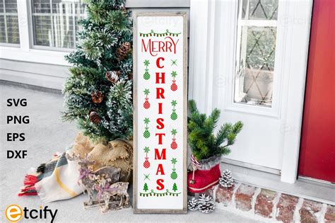 Merry Christmas Porch Sign Svg Graphic By Etcify · Creative Fabrica