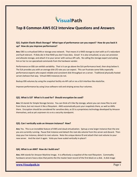Top 50 Amazon Aws Interview Questions 2