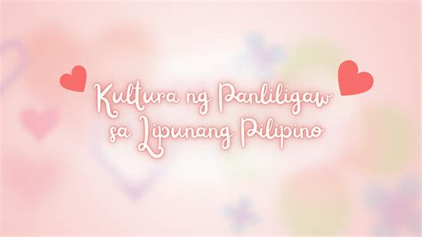 Solution Filipino Panliligaw Studypool