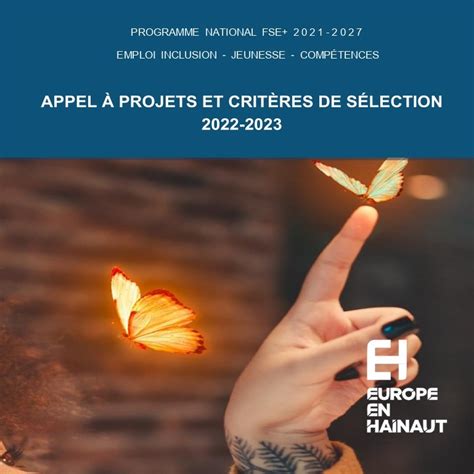 Appel à projets FSE Communauté d Agglomération La Porte du Hainaut