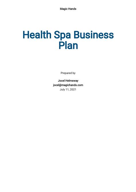 22 Free Healthcare Business Plan Templates Edit And Download