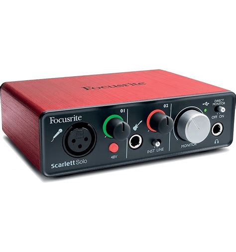 Focusrite Scarlett Solo 2nd Gen USB Audio Interface Reverb