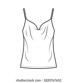 Vektor Stok Sketch Lingerie Sexy Nightgown Vector Illustration Tanpa