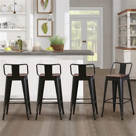 Buy Andeworld 26 Inch Swivel Bar Stools Set Of 4 Counter Height Stools