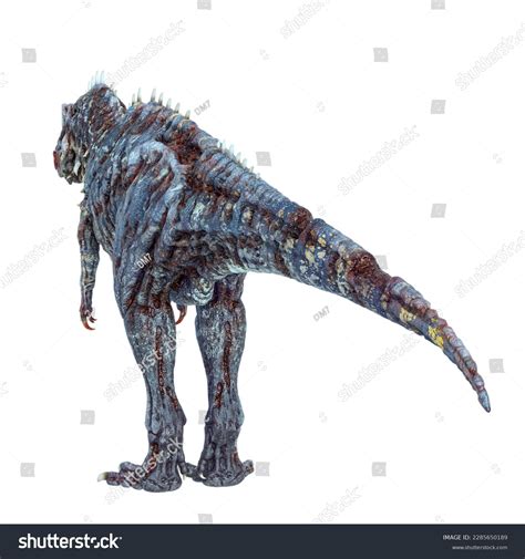 Giganotosaurus Zombie Stand Pose Rear View Stock Illustration 2285650189 Shutterstock