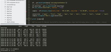 Python Getting Same Data Frame After Resampling Stack Overflow